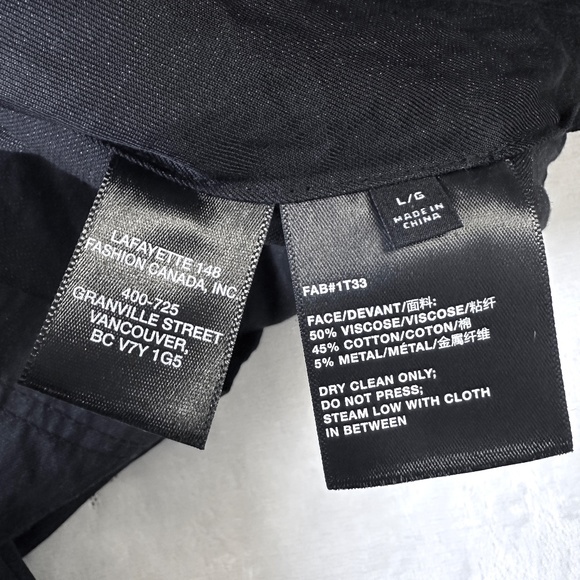 Lafayette 148 black belted trench coat - Picture 10 of 15